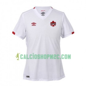 Canada Maglia Trasferta Mondiali calcio femminile 2019 Manica Corta